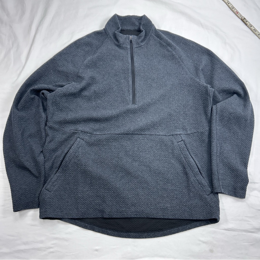 Lululemon Textured Double-Knit Cotton Half Zip - Size L